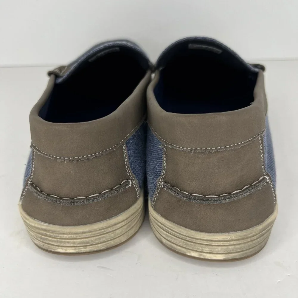 Vostey Slip-On Penney Loafers Blue and Brown Mens Size 12 Comfort Shoes